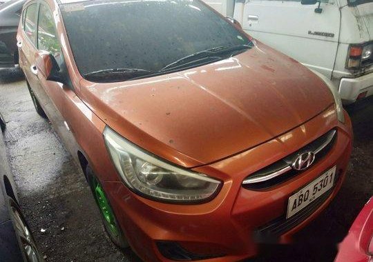 Orange Hyundai Accent 2015 for sale in Makati 
