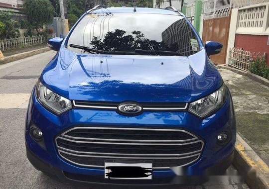 Blue Ford Ecosport 2015 for sale in Manila 