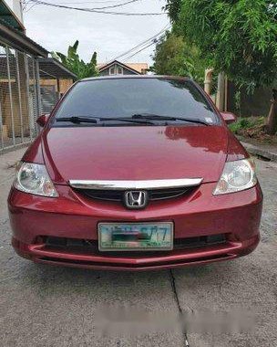 Red Honda City 2004 at 180000 km for sale