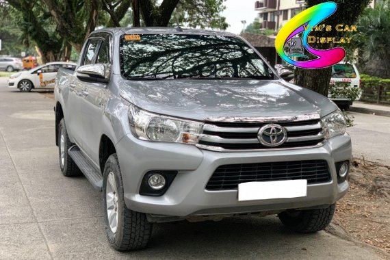 Selling Silver Toyota Hilux 2017 at 40000 km in Davao City 