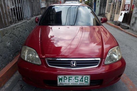 Selling Red Honda Civic 2000 Automatic in Manila 