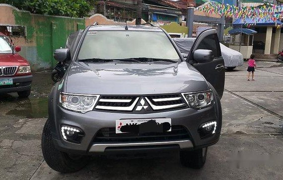 Grey Mitsubishi Montero Sport 2015 Manual Diesel for sale 