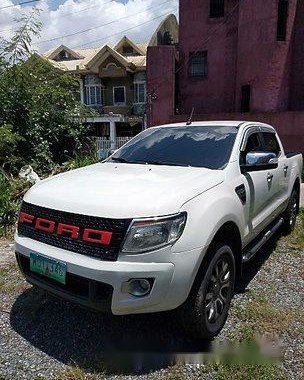 White Ford Ranger 2014 Automatic Diesel for sale in Quezon City