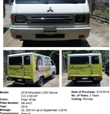 White 2016 Mitsubishi L300 Van Manual Diesel for sale 