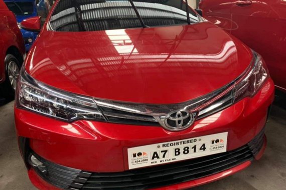 Selling Red Toyota Corolla Altis 2018 at 3800 km in Quezon City 