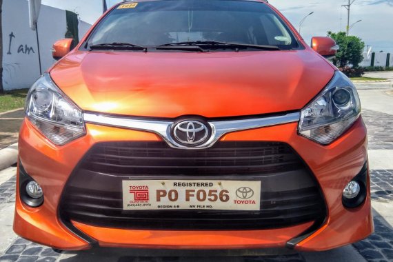 Orange Toyota Wigo 2019 Hatchback for sale in Pampanga 