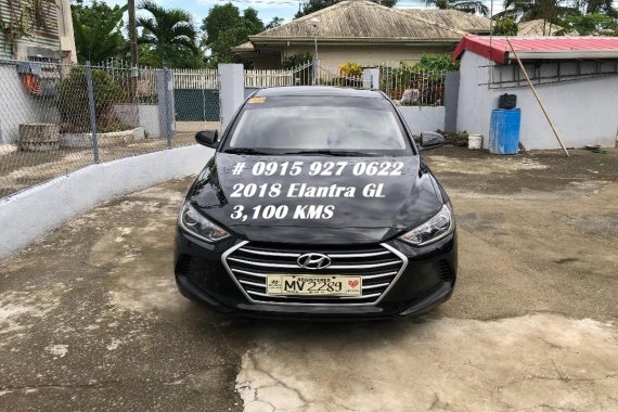 Black 2018 Hyundai Elantra at 3600 km for sale in Imus 