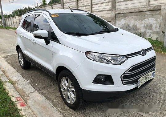 White Ford Ecosport 2018 Manual Gasoline for sale