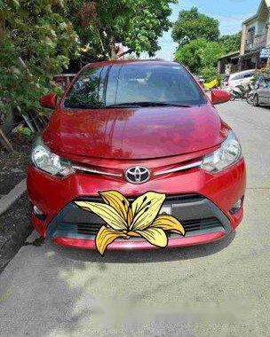 Red Toyota Vios 2015 Automatic Gasoline for sale