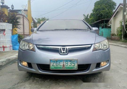 Silver Honda Civic 2007 at 80000 km for sale