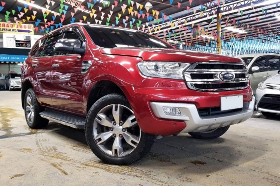 Red 2016 Ford Everest at 24000 km for sale in Quezon City 