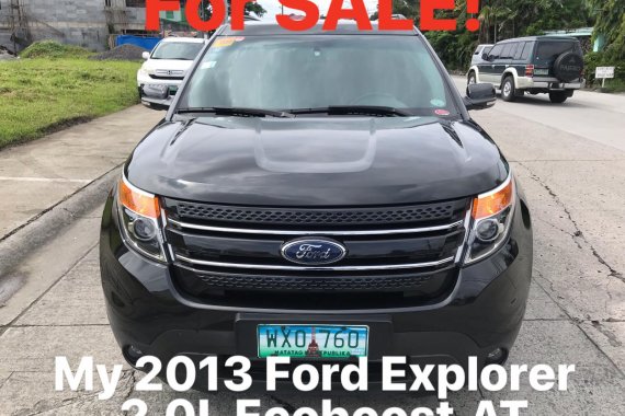 Black 2013 Ford Explorer for sale in Las Pinas 