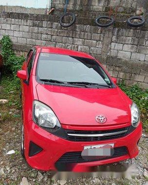 Red Toyota Wigo 2016 Manual Gasoline for sale 