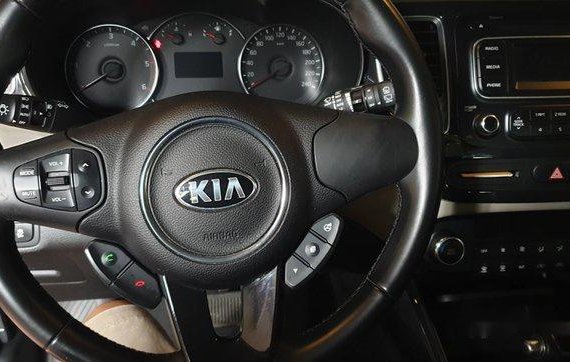 Brown Kia Carens 2014 Automatic Diesel for sale 