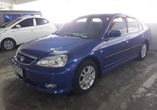 Selling Blue Honda Civic 2003 Manual Gasoline at 120000 km 