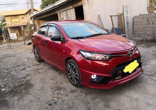 Red Toyota Vios 2016 at 50000 km for sale