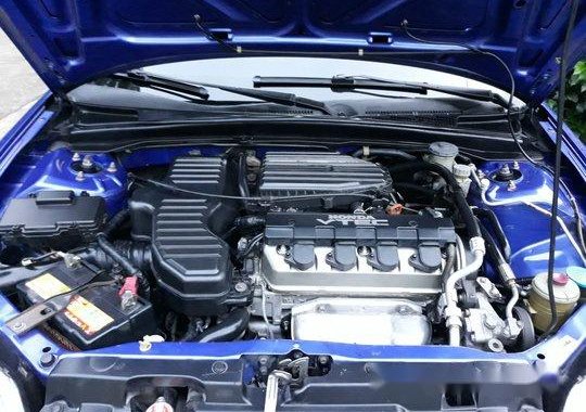 Selling Blue Honda Civic 2003 Manual Gasoline at 120000 km 
