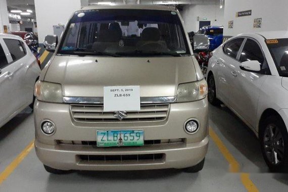 Selling Beige Suzuki Apv 2007 Automatic Gasoline at 124000 km 