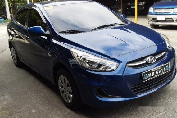 Sell Blue 2017 Hyundai Accent at 27000 km 