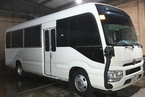 White 2019 Toyota Coaster Manual Diesel for sale 