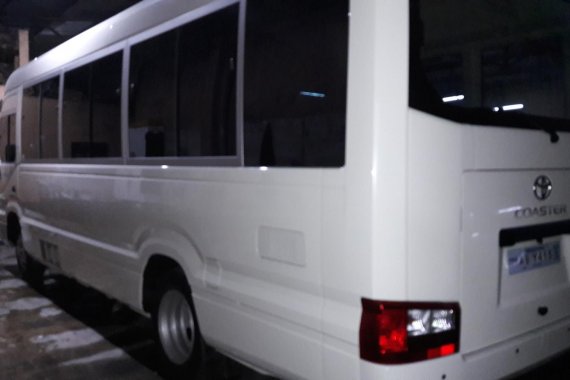 White 2019 Toyota Coaster Manual Diesel for sale 