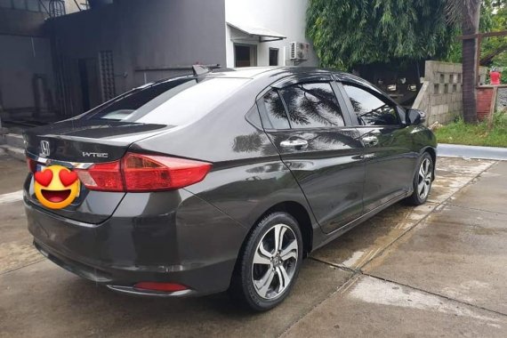 Black Honda City 2015 at 55000 km for sale 