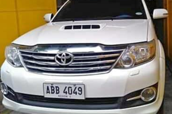 White 2014 Toyota Fortuner Automatic Diesel for sale