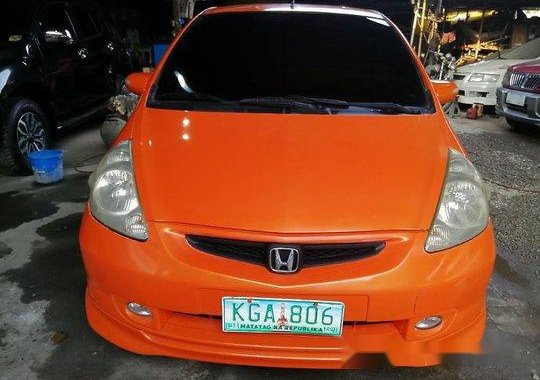 Orange Honda Fit 2005 Automatic for sale 