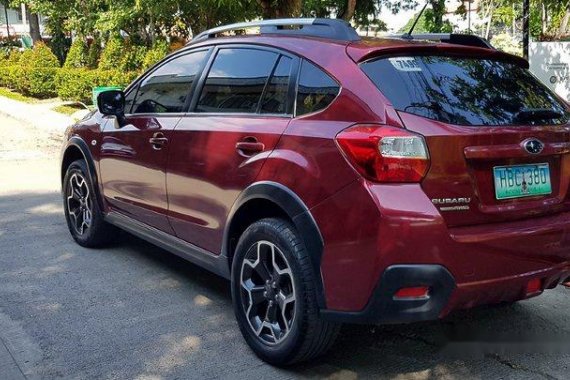 Red Subaru Xv 2013 Automatic Gasoline for sale 