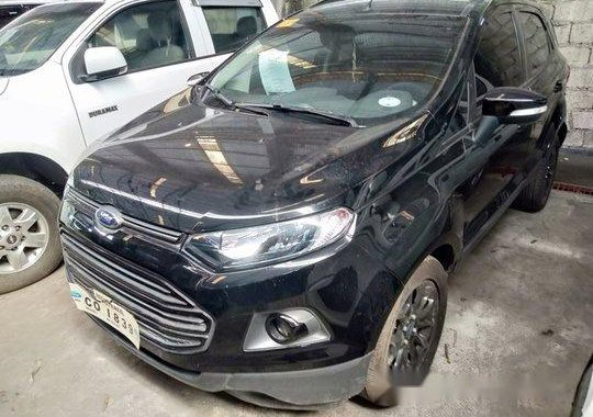 Black Ford Ecosport 2017 Automatic Gasoline for sale 