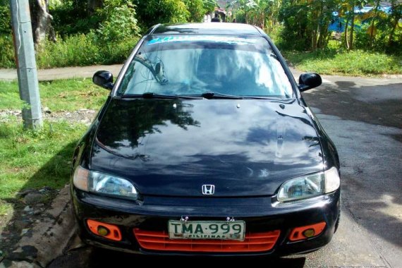Selling Black Honda Civic 1994 Manual Gasoline in Naga 