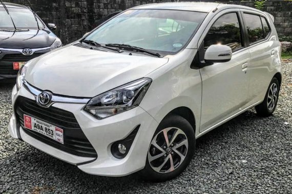 Selling White Toyota Wigo 2019 Hatchback at 5000 km 