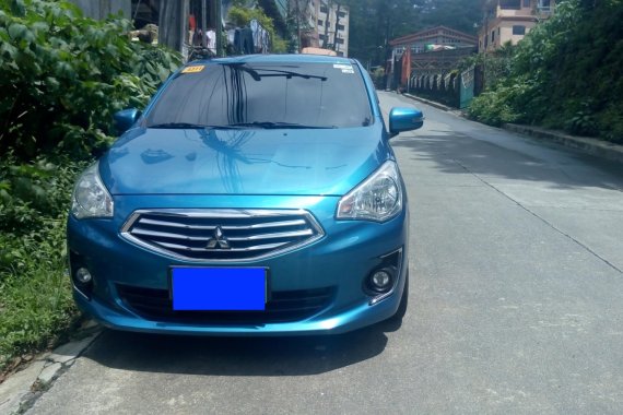 Selling Blue Mitsubishi Mirage G4 2014 Sedan in Baguio 