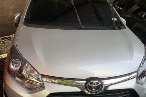 Silver Toyota Wigo 2019 for sale in Quezon City