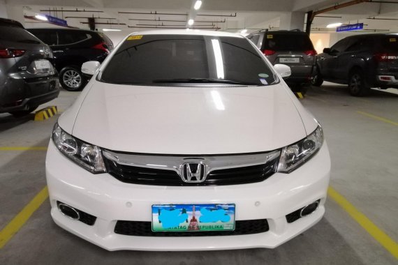 White Honda Civic 2012 for sale in Taguig 