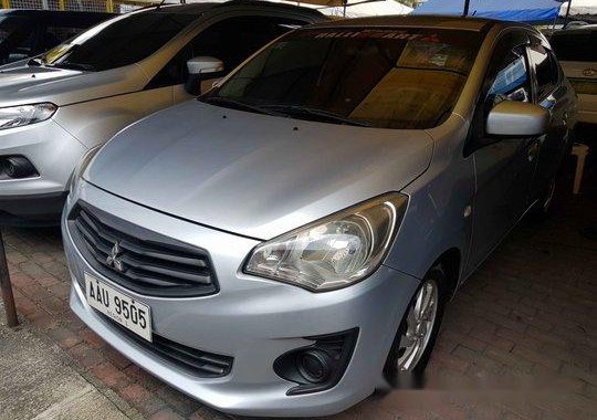 Selling Silver Mitsubishi Mirage G4 2014 Automatic Gasoline at 53042 km 