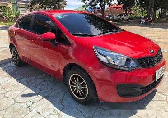 Red Kia Rio 2014 for sale in Cebu