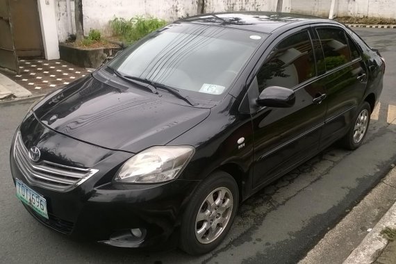 Black 2012 Toyota Vios 1.3E for sale in Paranaque