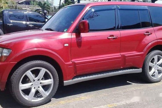 Sell Red 2006 Mitsubishi Pajero Automatic Diesel at 55000 km 