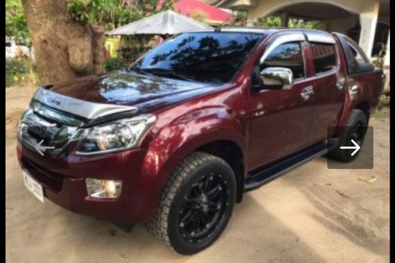 Red Isuzu D-Max 2014 Truck at 43000 km for sale
