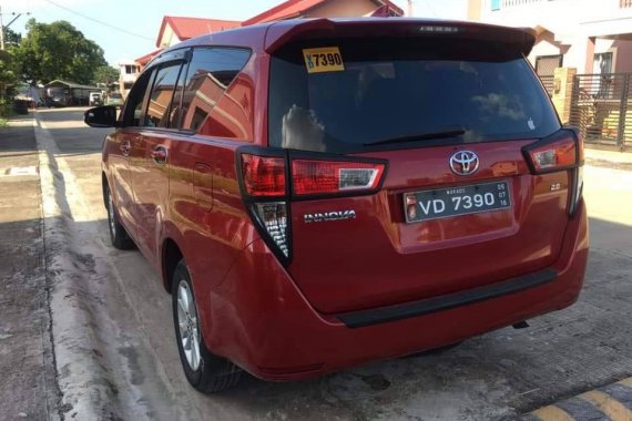 Red 2017 Toyota Innova Manual Diesel for sale 