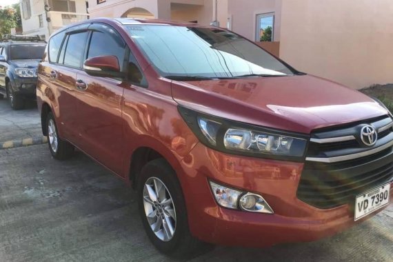 Red 2017 Toyota Innova Manual Diesel for sale 