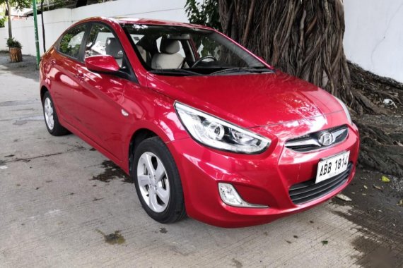 Sell Red 2014 Hyundai Accent in Makati 