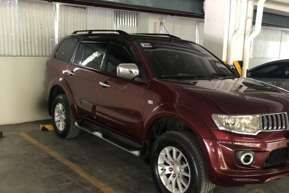 Red 2012 Mitsubishi Montero Sport for sale in Quezon City 