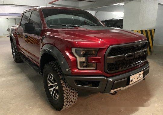 Selling Red Ford F-150 2018 Automatic Gasoline at 7000 km