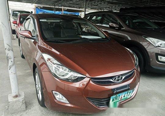 Brown Hyundai Elantra 2013 for sale in Las Pinas 