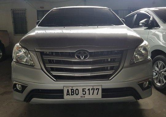 Silver Toyota Innova 2015 for sale in Quezon City