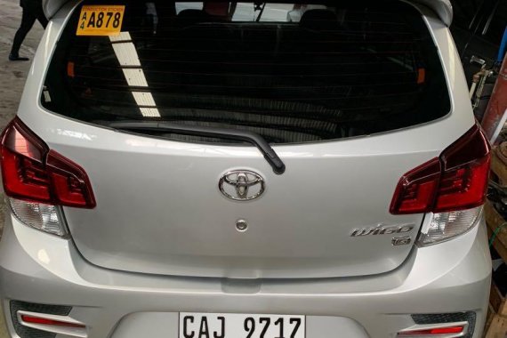 Silver Toyota Wigo 2018 for sale in Quezon City