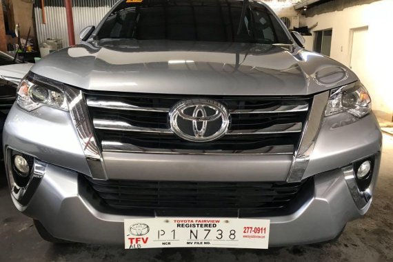 Silver Toyota Fortuner 2019 for sale in Quezon City 