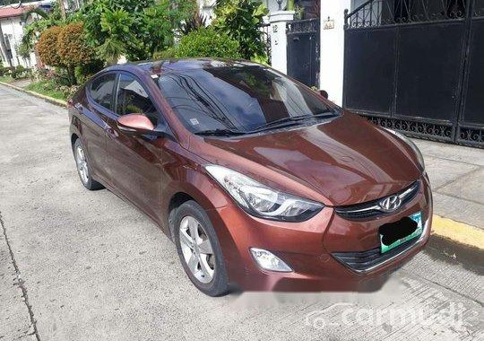 Sell Brown 2013 Hyundai Elantra Automatic Gasoline at 90000 km 